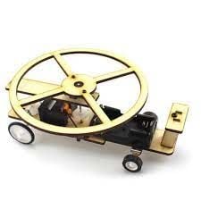 Arduino Ahşap Motorlu Tekerlekli Helikopter Uçak Kiti
