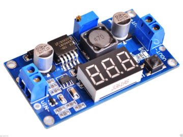 Arduino 7 Segmentli Ayarlanabilir 3A Voltaj Regülatör Kartı - LM2596-ADJ