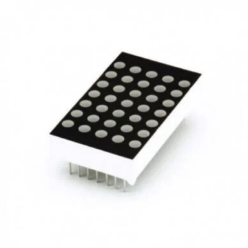 5x7 Dotmatrix Ortak Katot 52x33mm 5mm Led - Kırmızı