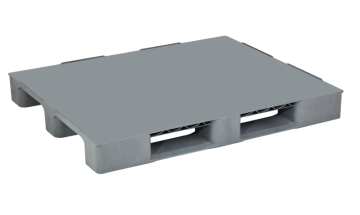 Plastik düz palet 80-120-K (GRİ)