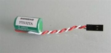 12M Siemens 575332TA 3V Lithium Pil Siyah Soket