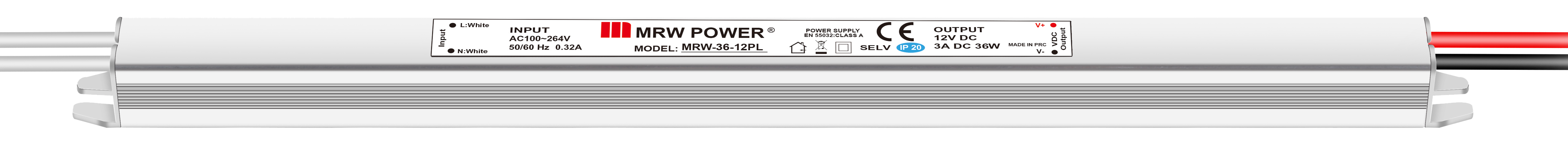 Power Metal Kasalı İç Mekan AC/DC (SMPS) Ultra Slim Adaptör   12V  3A  36W