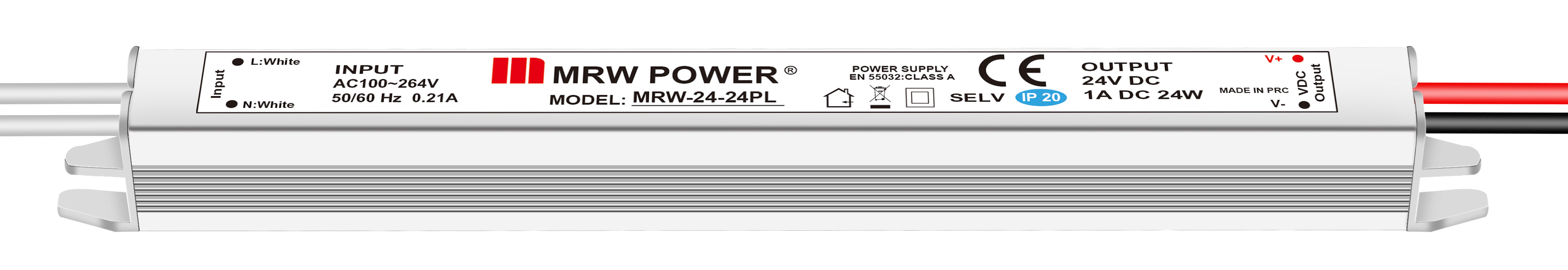 Power Metal Kasalı İç Mekan AC/DC (SMPS) Ultra Slim Adaptör  24V  1A  24W