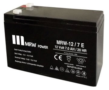 MRW POWER  Bakımsız Kuru Aküler  12Volt 7AH (EKONOMİK)