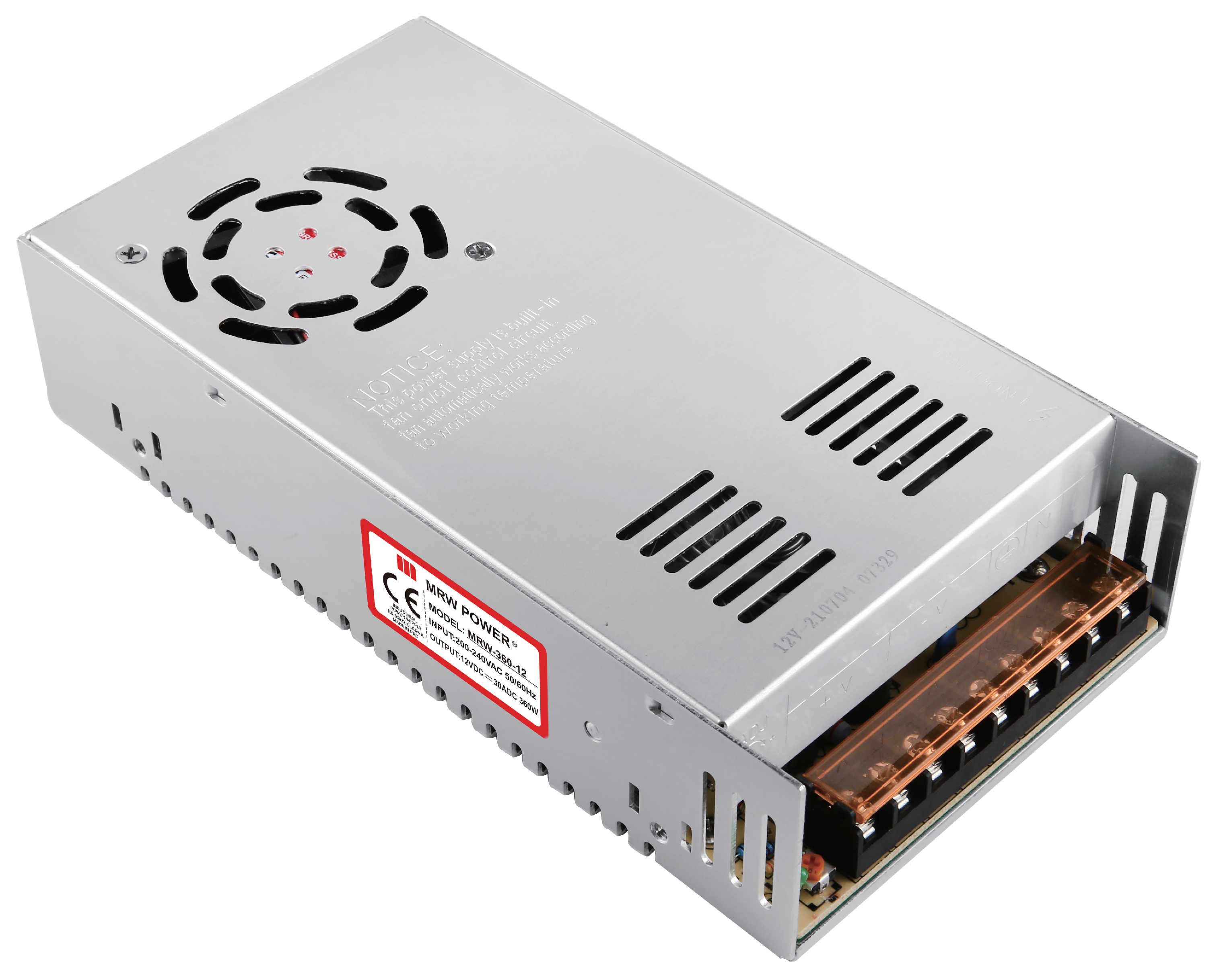 Metal Kasa Adaptör 12V 30A 360W