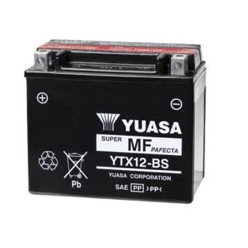 Yuasa YTX12-BS 12V 10AH Süper MF Motosiklet Aküsü
