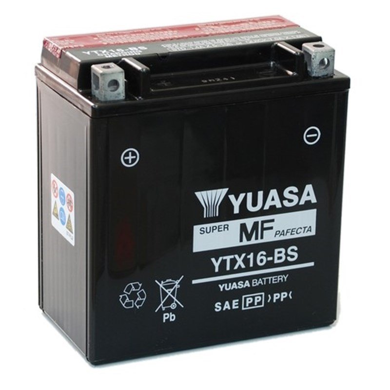 Yuasa YTX16-BS-1 12V 14AH Süper MF Motosiklet Aküsü