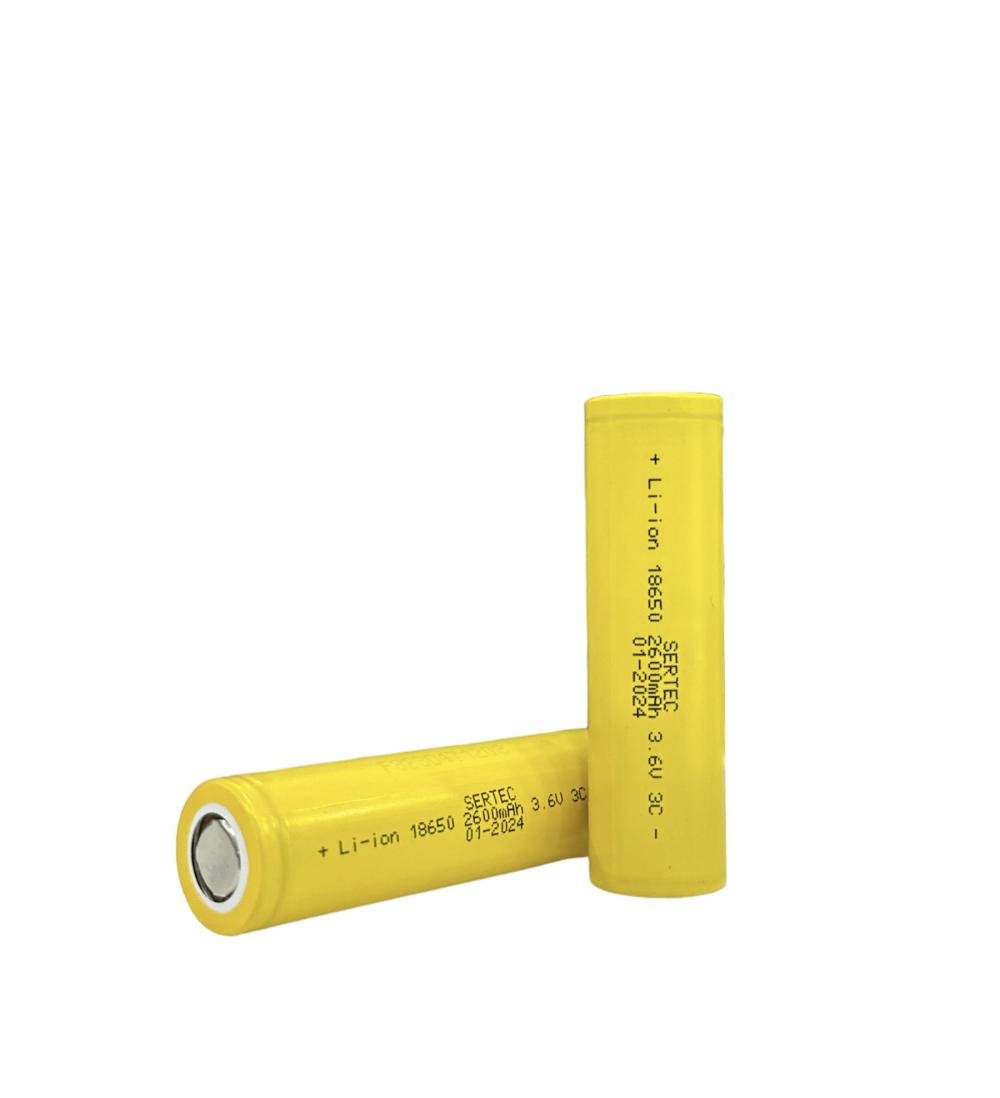 Sertec 18650 3.7V 2600 Mah 3C Li-Ion Şarjlı Pil
