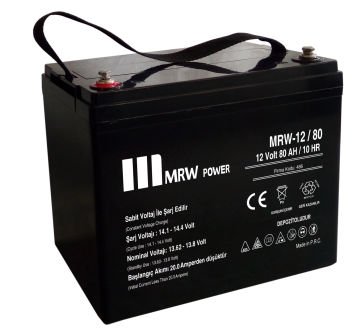 MRW POWER  Bakımsız Kuru Aküler  12Volt 80AH