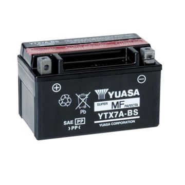 Yuasa YTX7A-BS 12V 6AH Süper MF Motosiklet Aküsü