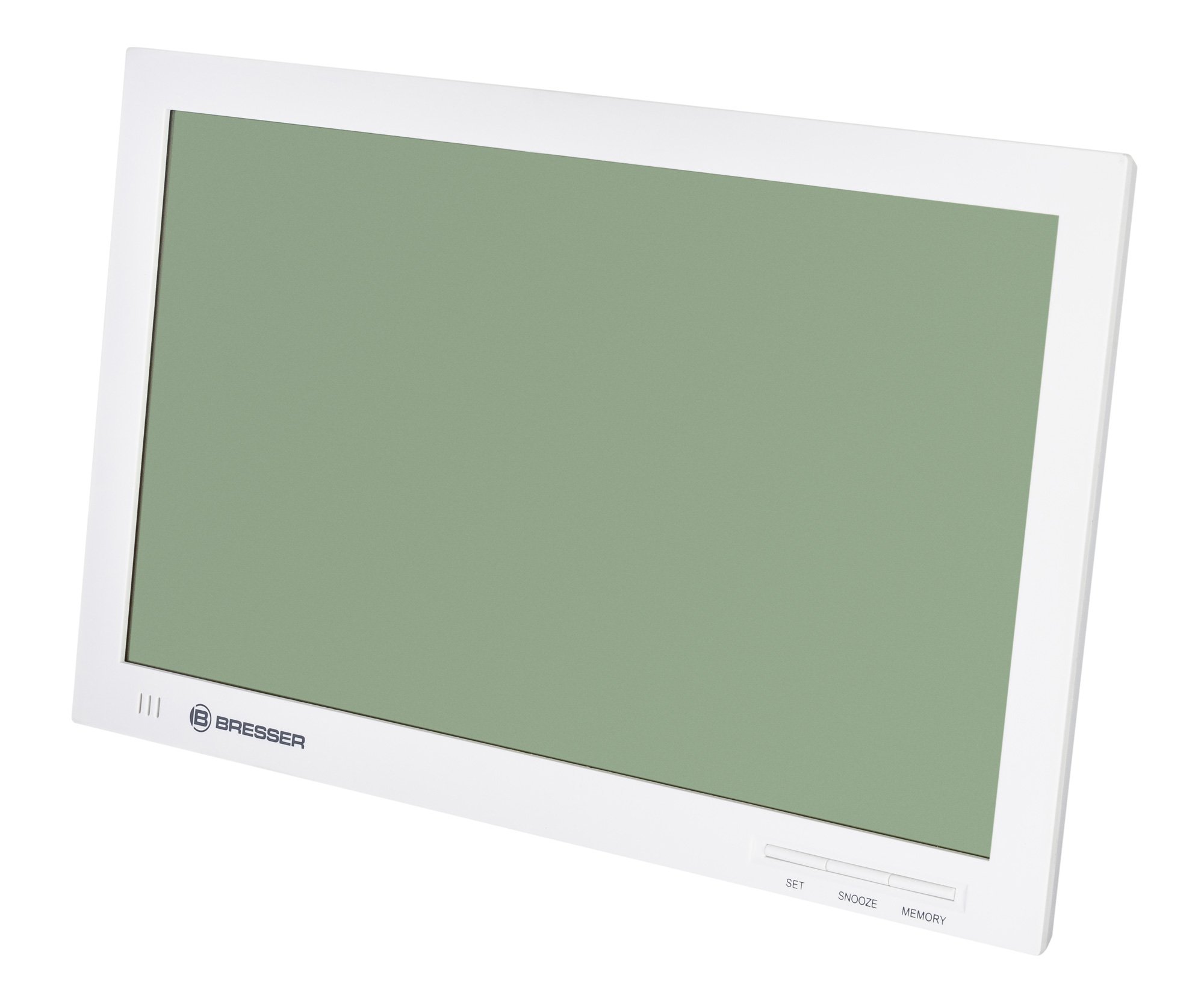 Bresser MyTime Jumbo LCD Wall Clock, white
