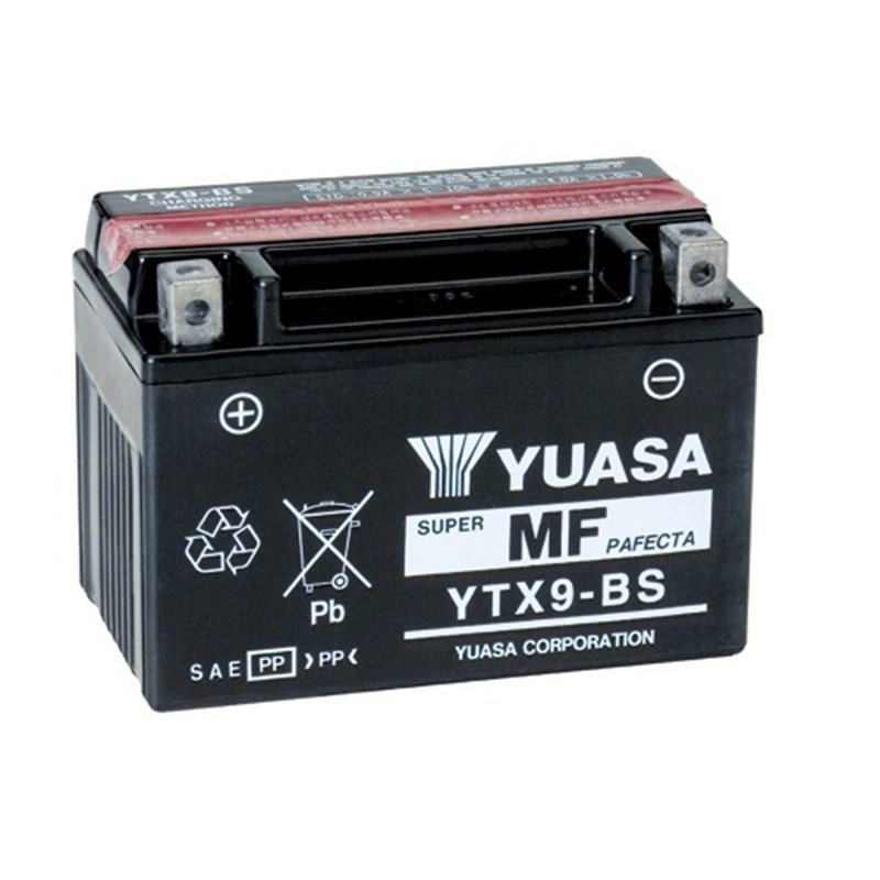 Yuasa YTX9-BS 12V 8AH Süper MF Motosiklet Aküsü