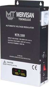 Otomatik Voltaj Regülatürü 100/260V- 220V- 1000VA