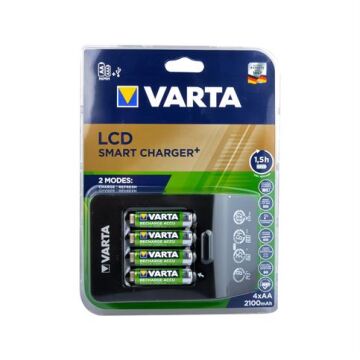 Varta 57684101441 LCD Smart Pil Şarj Cihazı 4X2100 Mah Pilli