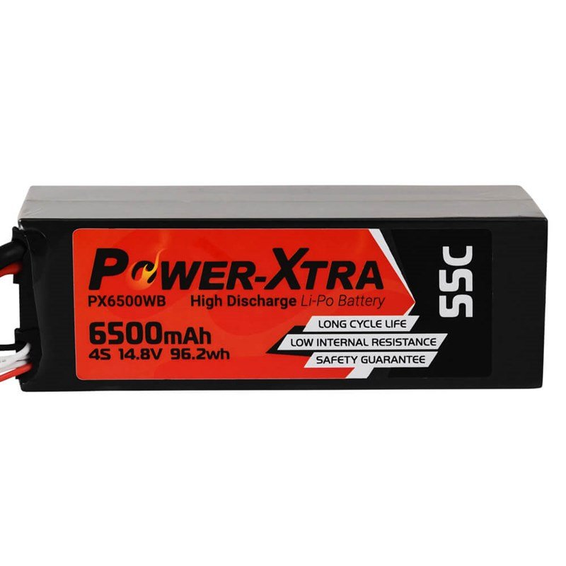 Power-Xtra PX6500WB 14.8V 4S2P 6500 mAh (55C) Li-Polymer Pil