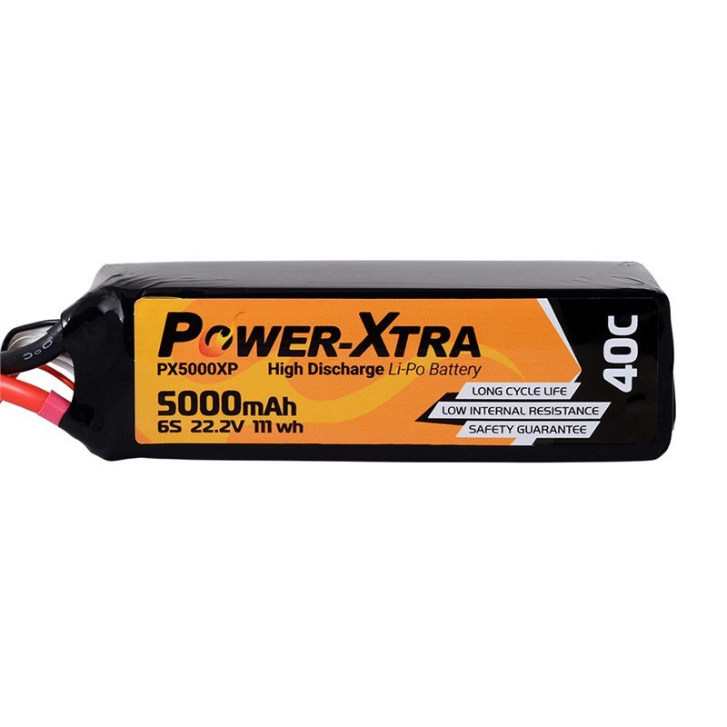 Power-Xtra PX5000XP 22.2V 6S1P 5000 mAh (40C) Li-Polymer Pil