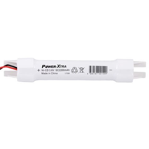 Power-Xtra 3S1P - 3.6V 2200 Mah SC - Ni-Cd Şarjlı Batarya - BRK24-Soketli-VH