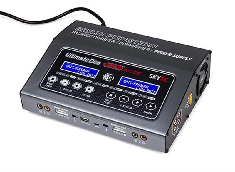 SkyRC D400 Ultimate Duo 400W LiPo/LiFe/Li-ion/Ni-Mh/Ni-Cd Pil Şarj Cihazı