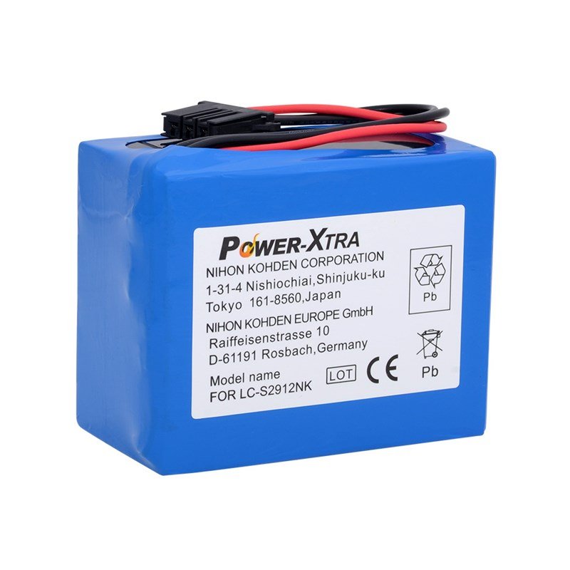 Power-Xtra Nihon Kohden LC-S2912NK 12V 2.9 Ah Şarjlı Batarya
