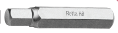 Retta 10 MM Allen Bits Uç 6mm - 75mm