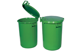 Plastik 50 litre kapaklı çöp kovası ÇK-90