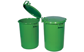 Plastik 50 litre kapaklı çöp kovası ÇK-90
