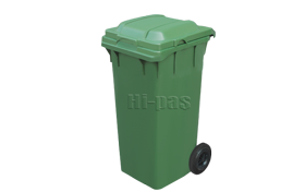 Plastik 120 litre tekerlekli çöp konteyneri ÇK-400
