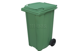 Plastik 240 litre tekerlekli çöp konteyneri ÇK-500