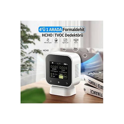 FNIRSI  SFD-02 4'ü 1 Arada Dokunmatik Hava Kalitesi Ölçüm Cihazı