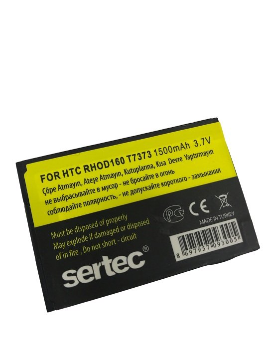 SERTEC - HTC  T7373 Touch pro 2  / RHOD160 Uyumlu Batarya