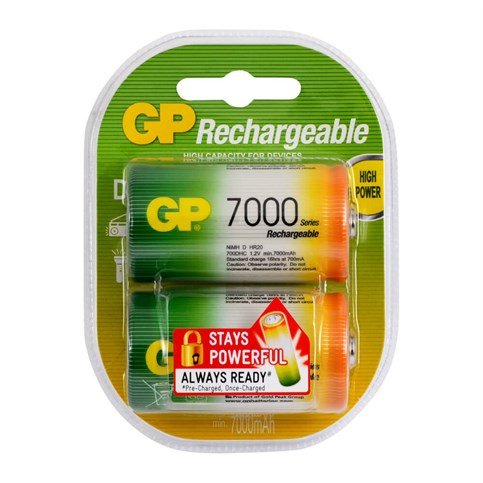 GP 7000 Mah D Size Büyük Boy Pil 2Li Blister