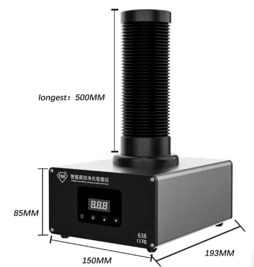 Tbk-638 Mini Masa Üstü Duman Emici Fan