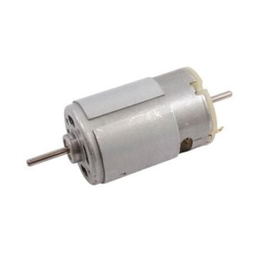 RS555 24V 10000RPM Redüktörsüz DC Motor - Çift Milli - Çin Malı