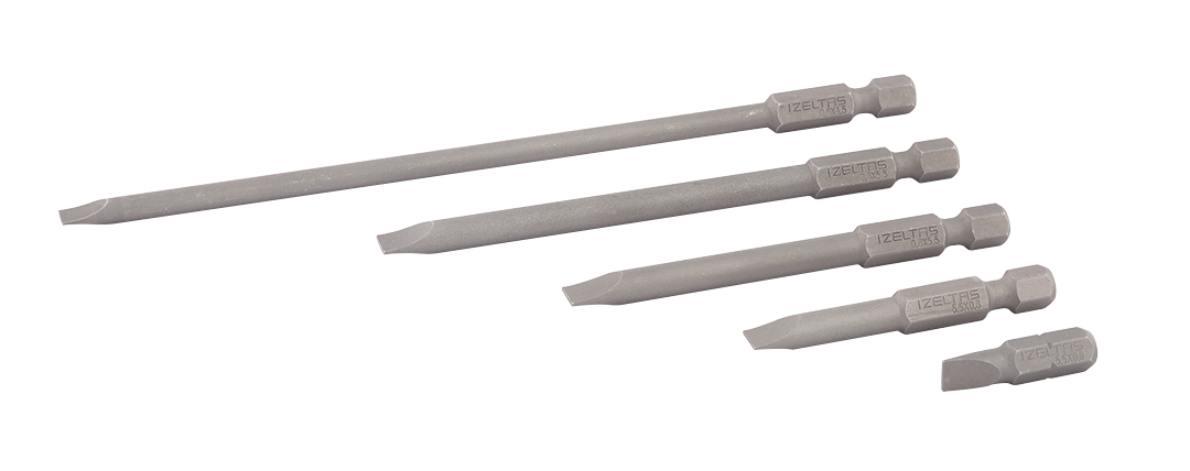 İZELTAŞ  4860 20 0755  Düz Bits Uçlar 75mm / 0.8x5.5