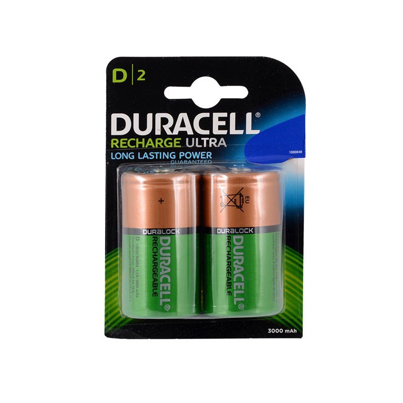 Duracell 1.2V 3000 mAh D Size Şarjlı Pil 2li Blister