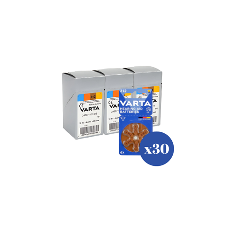 Varta 312 Kulaklık Pili 6Lı Blister 30Lu Paket