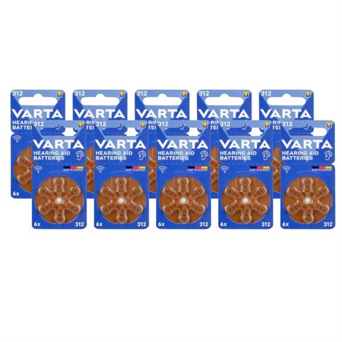 Varta 312 Kulaklık Pili 6Lı Blister 10Lu Paket