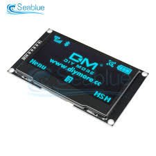 Arduino 2.42'' 128X64 SSD1309 7 Pinli SPI/I2C Mavi OLED LCD Ekran Modülü