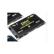 Arduino 2.42'' 128X64 SSD1309 7 Pinli SPI/I2C Sarı OLED LCD Ekran Modülü