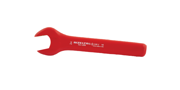 İZELTAŞ  0255 01 0024  Süper Izoleli Çatal Bir Ağız Anahtar, 24 mm