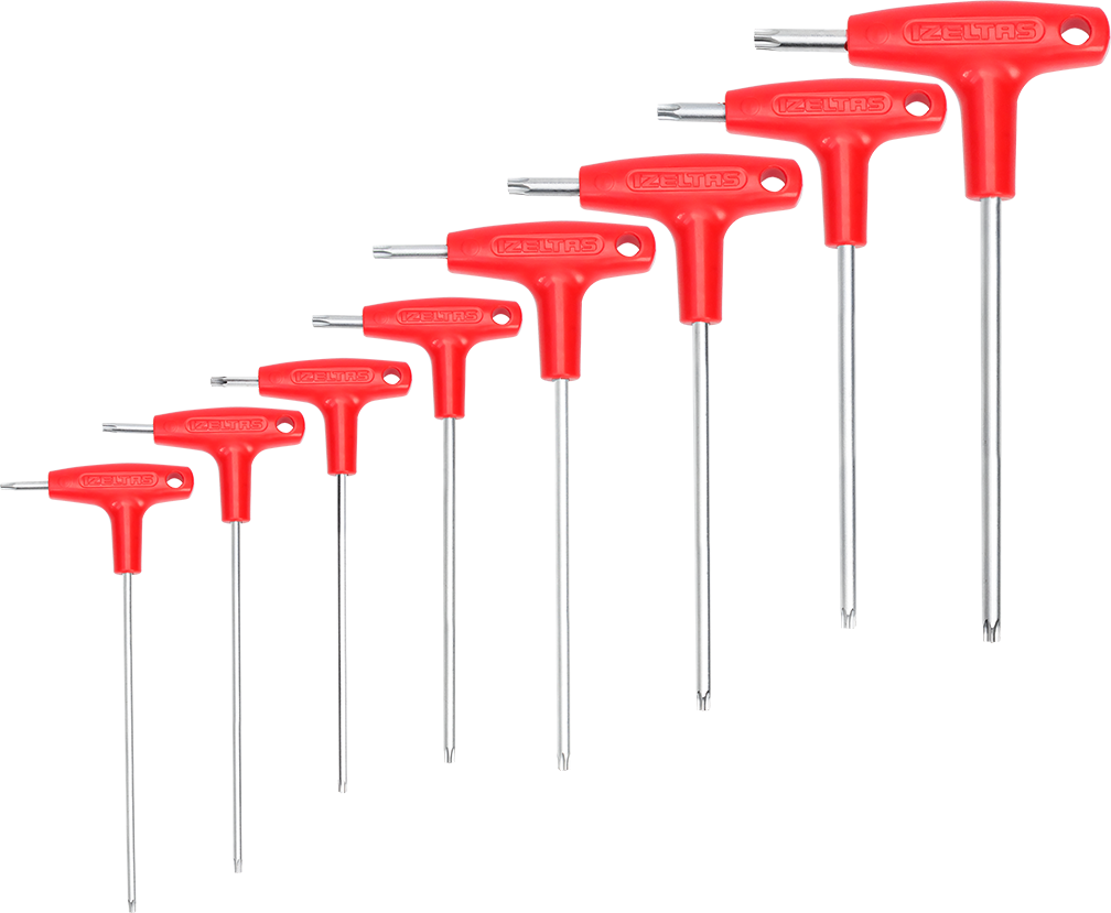 İzeltaş 4909 00 8108 T Tipi Torx Allen Anahtar Takımı 8 Parça