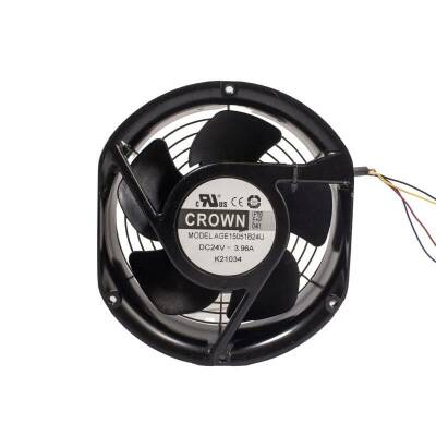 AGE15051B12U 24V 3.96A Metal Fan 150x170x52mm - CROWN