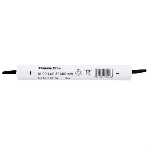 Power-Xtra 4S1P - 4.8V 1500 Mah SC - Ni-Cd Şarjlı Batarya - BRK25-Pinli