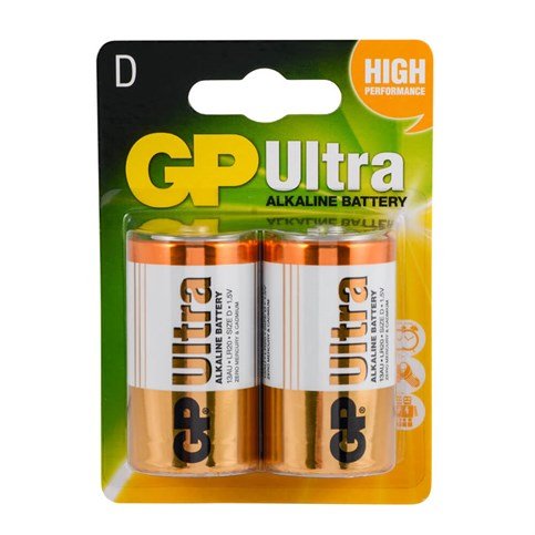 GP 13AU LR20 Ultra Alkalin Büyük Boy Pil 2Li