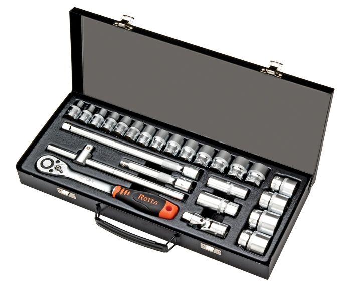 Retta 1/2'' 25 Adet Altı Köşe Lokma Takımı 02  RLT2502
