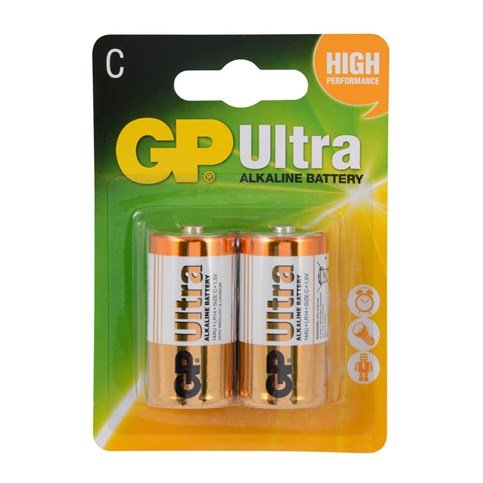 GP 14AU LR14 Ultra Alkalin Orta Pil 2Li