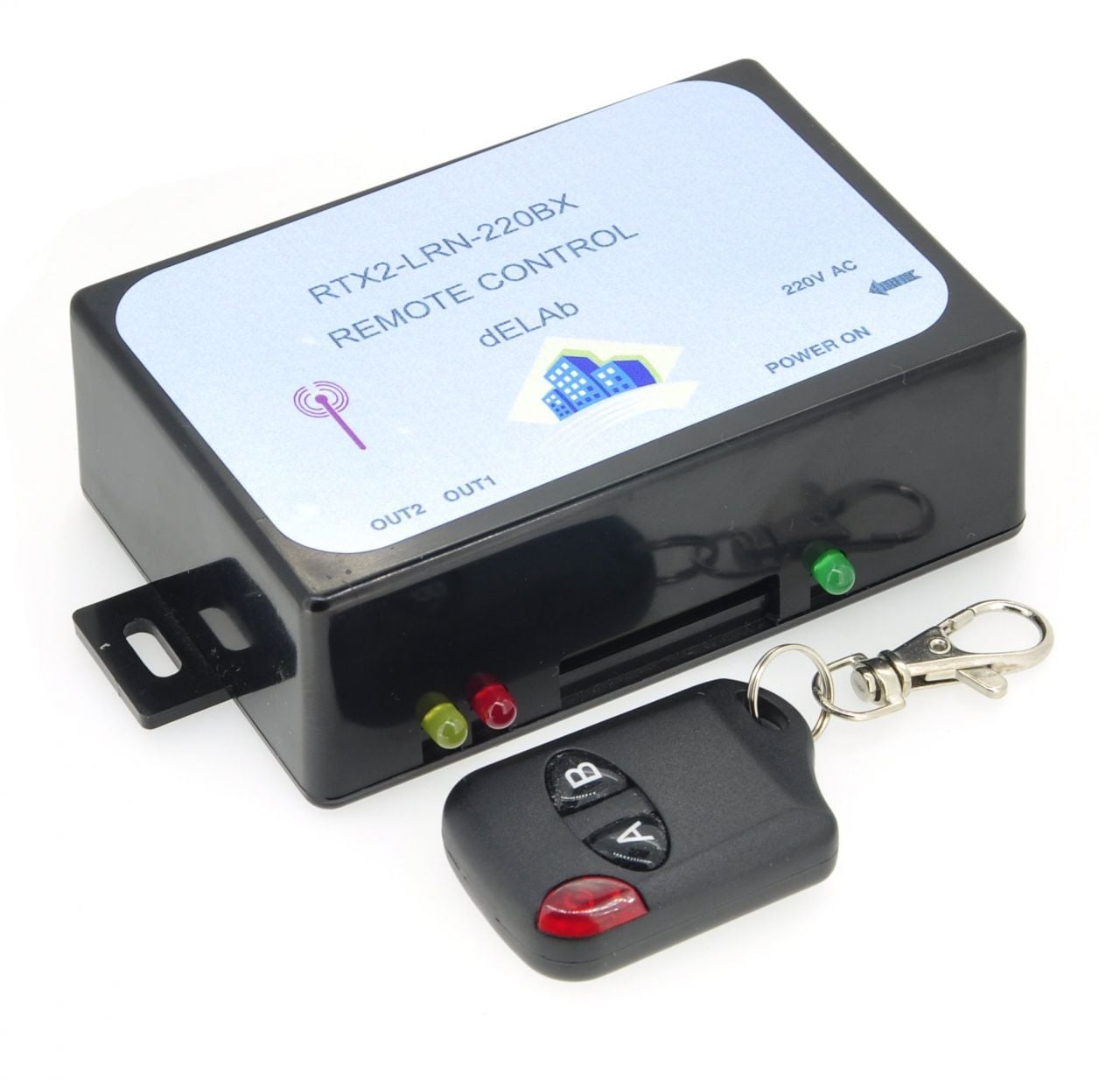 2 Kanal Kod Öğrenmeli Uzaktan Kumanda Seti (RTX2-LRN-220-BX)