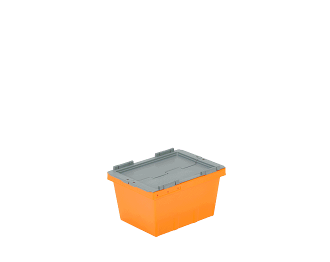 Plastik Konik Kapaklı Kasalar HX-2316-MK  225 x 295 x 175 mm