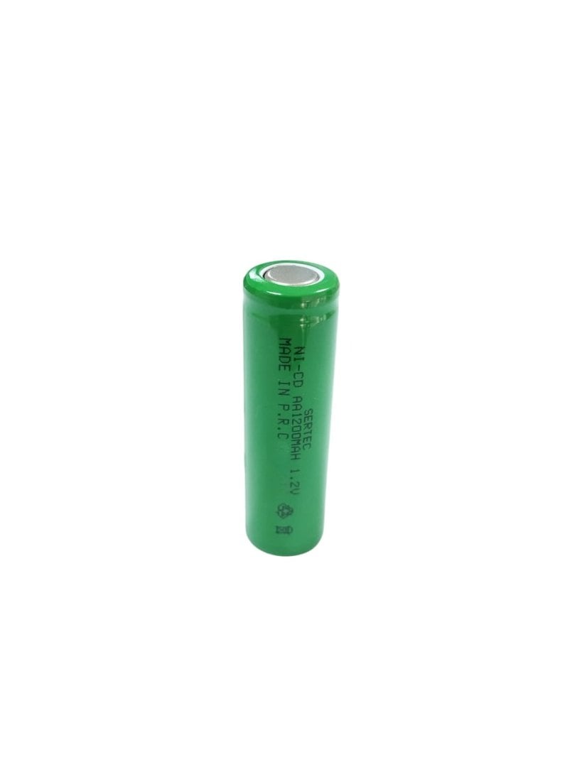 Sertec - 1.2V 1200 Mah - AA - Ni-Cd Şarjlı Pil - (Başsız / Flat Head)