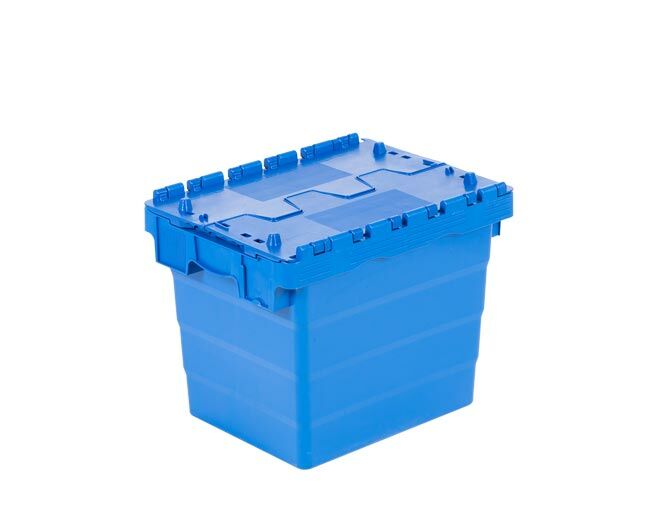 Plastik Konik Kapaklı Kasalar HP-4332-MK  300 x 400 x 320 mm